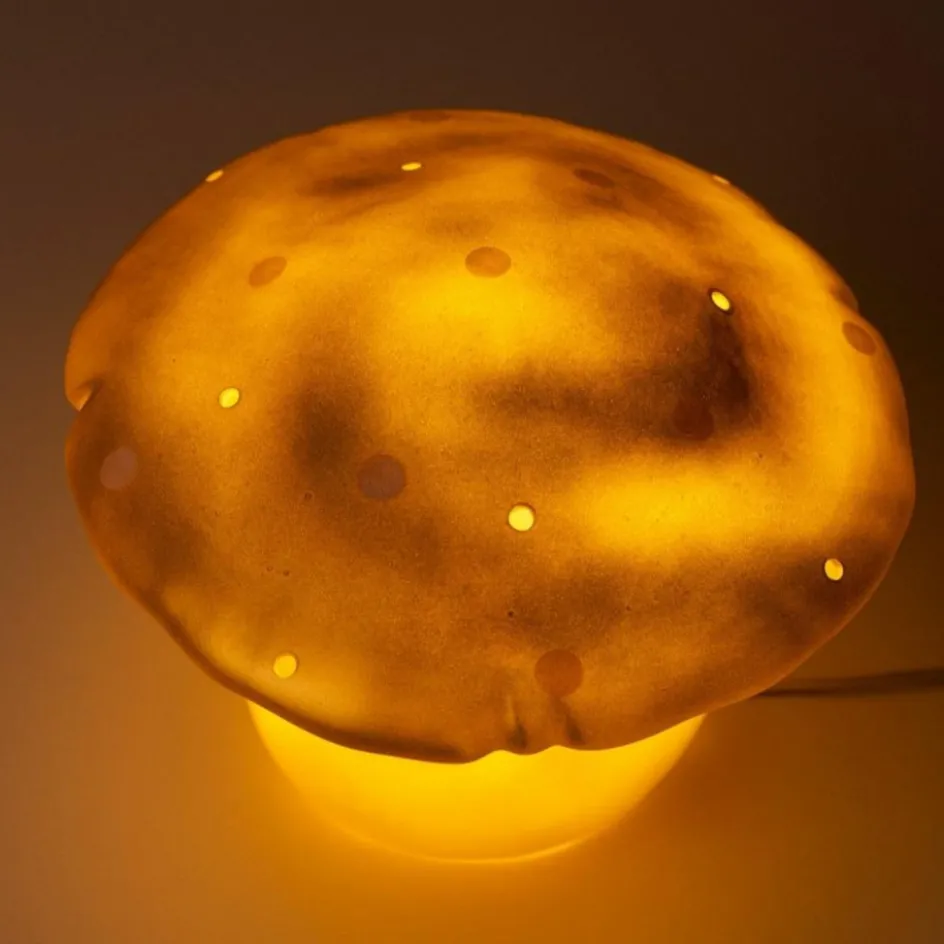 Grande lampe veilleuse champignon Doré|Egmont Toys New