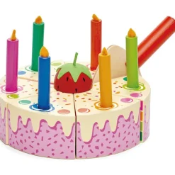 Discount Tender Leaf Gâteau d'anniversaire arc-en-ciel à découper