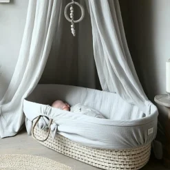 Best Babyshower Habillage pour couffin Candy Dune Powder