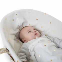 Habillage pour couffin pois dorés|Childhome Online