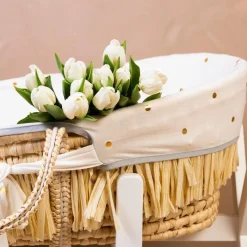 Habillage pour couffin pois dorés|Childhome Online