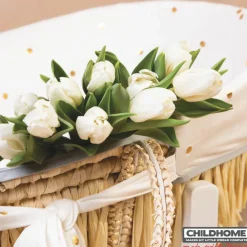 Habillage pour couffin pois dorés|Childhome Online