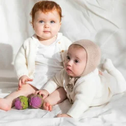 Hochet anneau de dentition 2 en 1 artichaut|Oli & Carol Sale