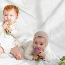 Hochet anneau de dentition 2 en 1 artichaut|Oli & Carol Sale