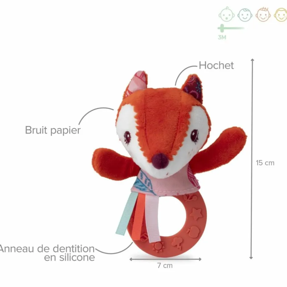 Hot Lilliputiens Hochet de dentition Alice