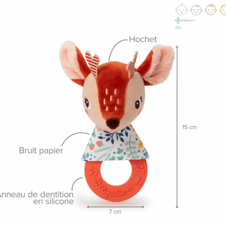 Hochet de dentition Stella|Lilliputiens Sale