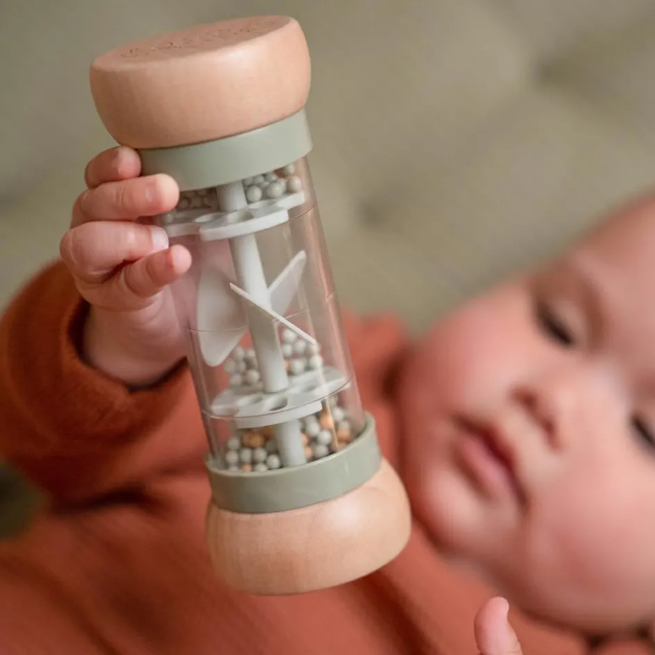 Hochet de pluie en bois Little Farm|Little Dutch