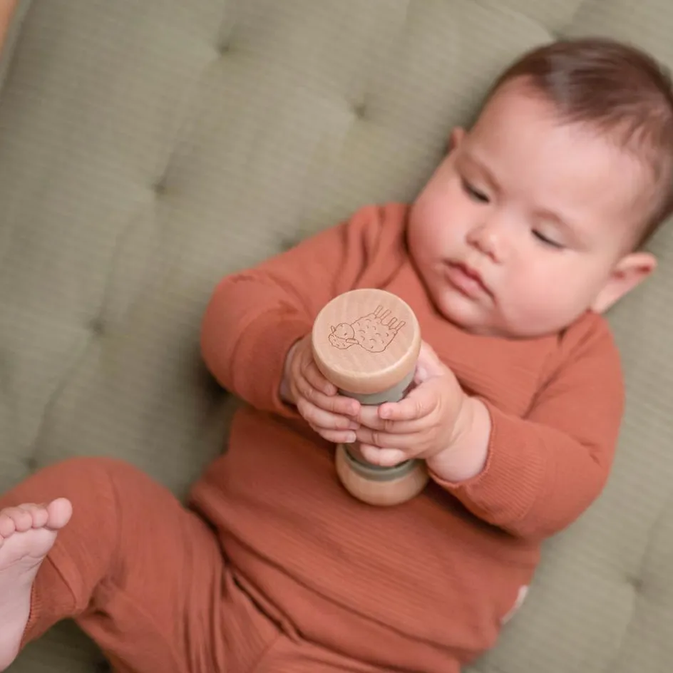 Hochet de pluie en bois Little Farm|Little Dutch