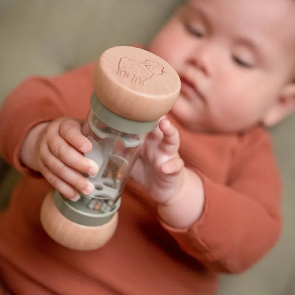 Hochet de pluie en bois Little Farm|Little Dutch