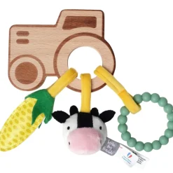 Clearance Little Big Friends Hochet en bois Ferme