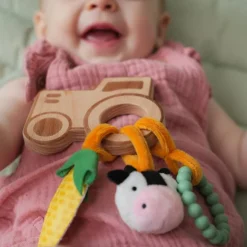 Clearance Little Big Friends Hochet en bois Ferme