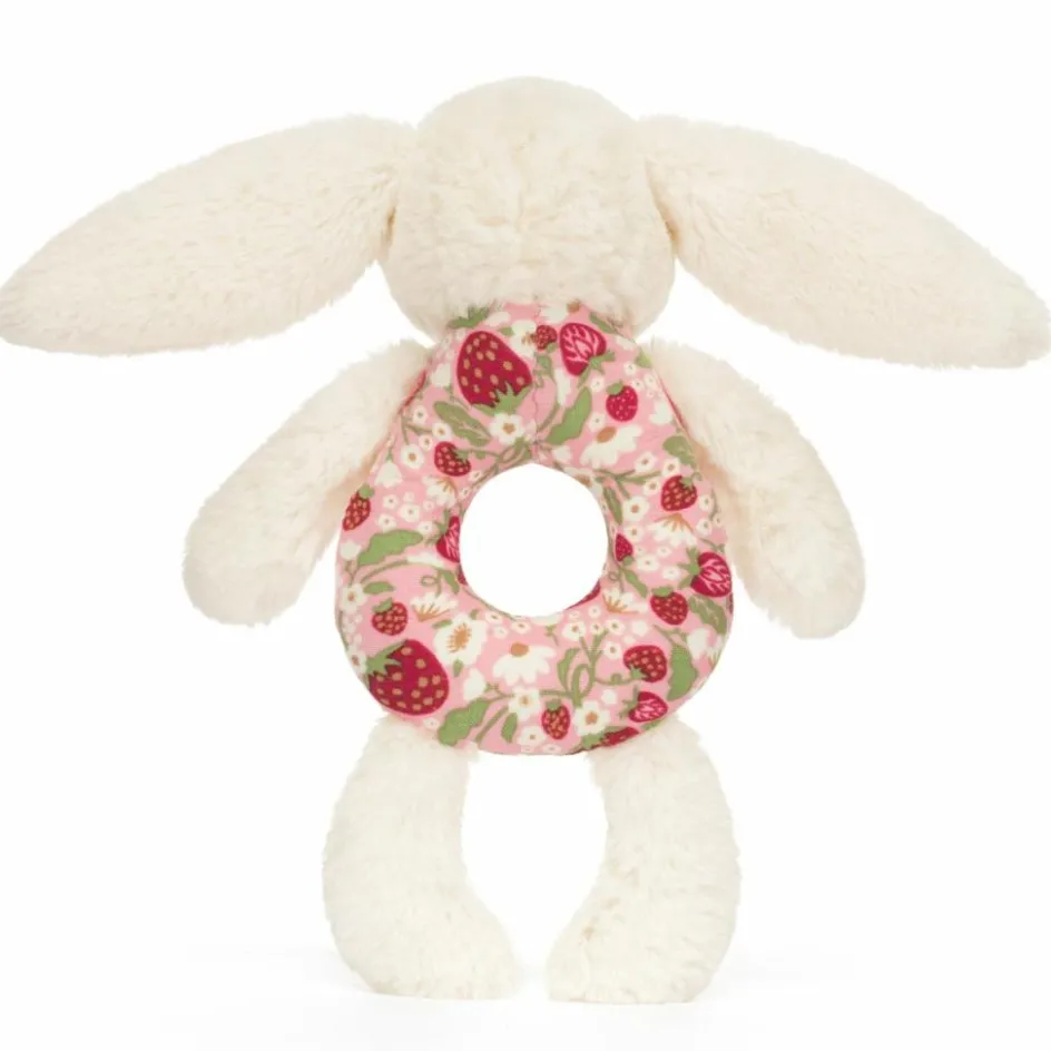 Best Jellycat Hochet Lapin en fleurs Crème (18 cm)
