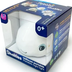 Hochet peluche lumineux baleine Shakie|Pabobo