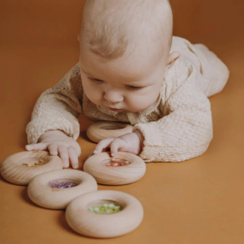 Best Petit Boum Hochet sensoriel Sensory Donut citrons