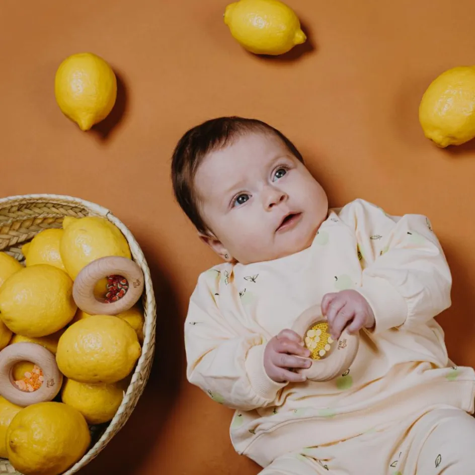 Best Petit Boum Hochet sensoriel Sensory Donut citrons