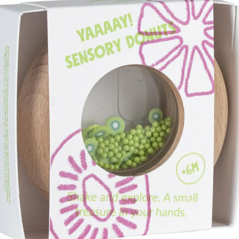 Hochet sensoriel Sensory Donut Kiwis|Petit Boum New