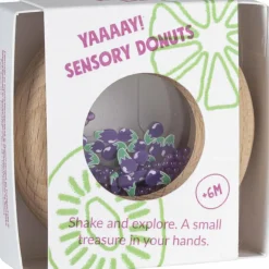Hochet sensoriel Sensory Donut aubergines|Petit Boum Hot