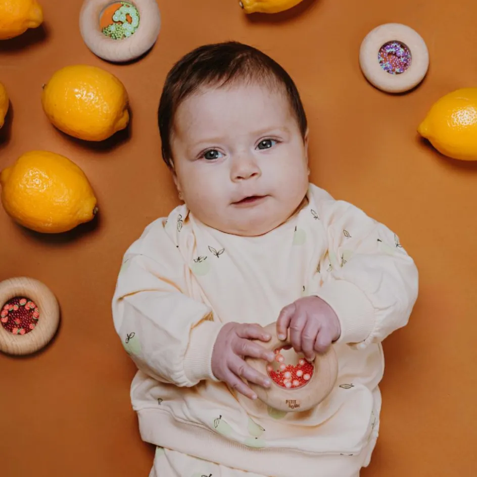 Hochet sensoriel Sensory Donut tomates|Petit Boum Clearance