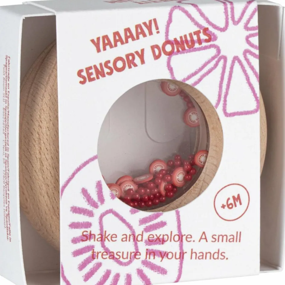 Hochet sensoriel Sensory Donut tomates|Petit Boum Clearance