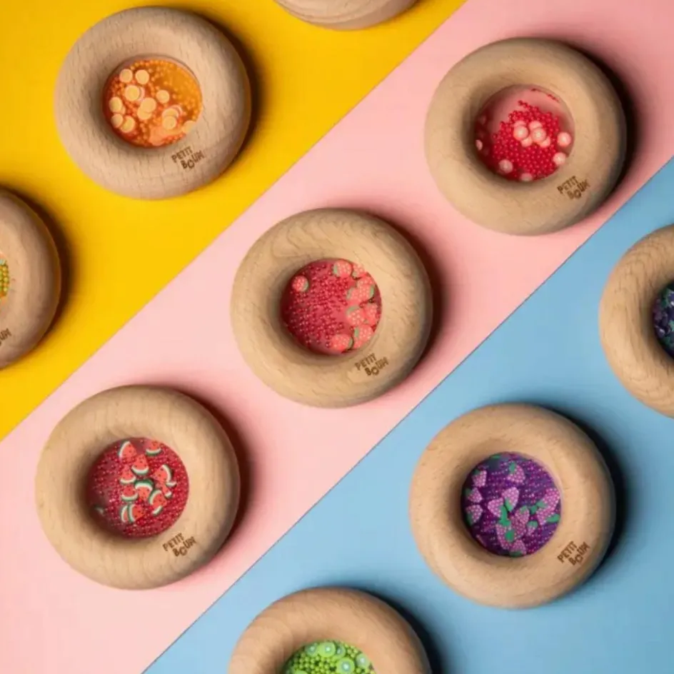 Hochet sensoriel Sensory Donut fraises|Petit Boum Hot