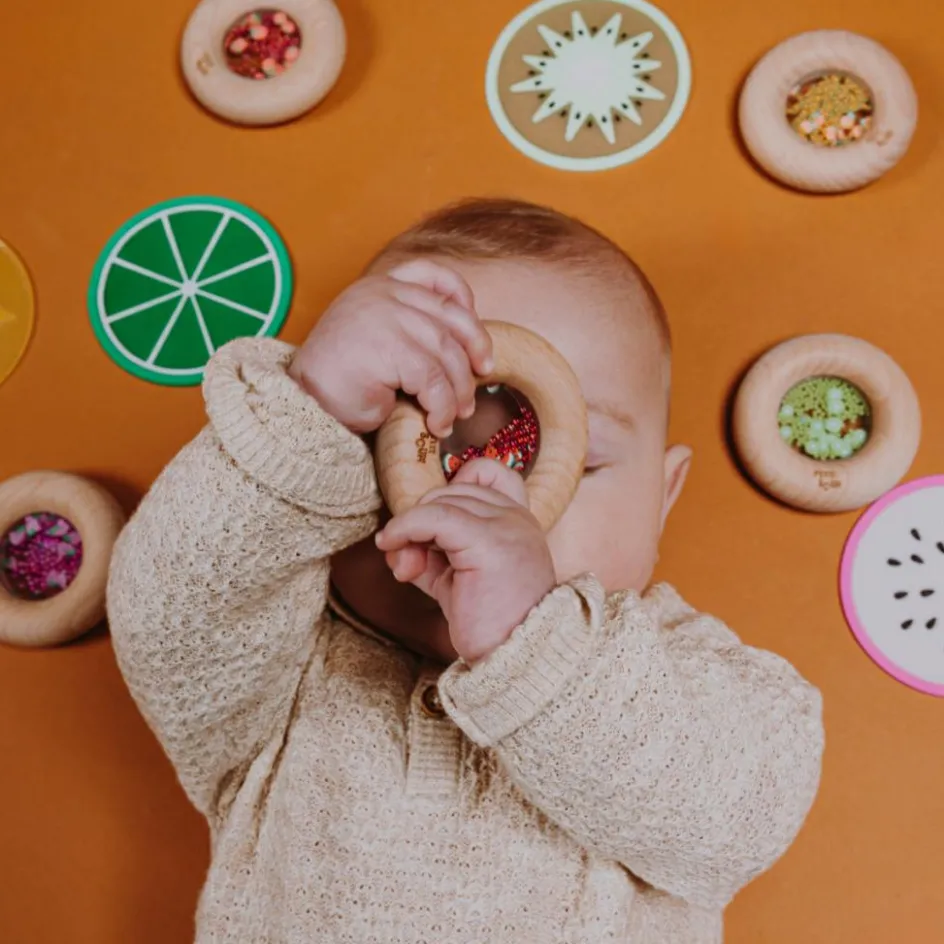 Hochet sensoriel Sensory Donut carottes|Petit Boum Hot