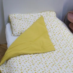 Housse de couette + taie d'oreiller Honey Moon (100 x 140 cm)|Domiva