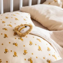 Best Trixie Housse de couette + taie d'oreiller Lively Lion (100 x 140 cm)