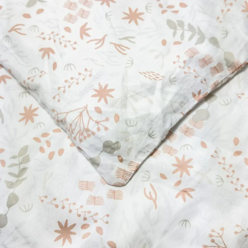 Outlet Kadolis Housse de couette en coton bio Yukari Peach (100 x 140 cm)