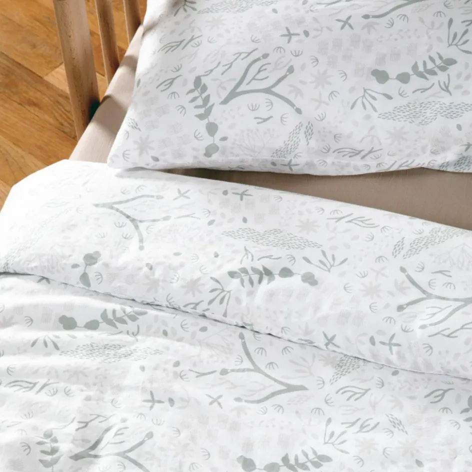 Discount Kadolis Housse de couette en coton bio Yukari Tilleul (75 x 120 cm)