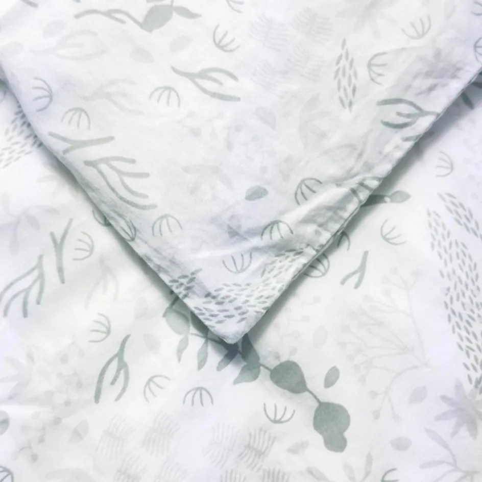 Discount Kadolis Housse de couette en coton bio Yukari Tilleul (75 x 120 cm)