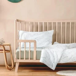 Discount Kadolis Housse de couette en coton bio Yukari Tilleul (75 x 120 cm)