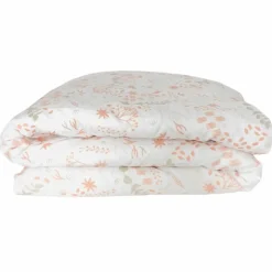 Housse de couette en coton bio Yukari Peach (75 x 120 cm)|Kadolis Best