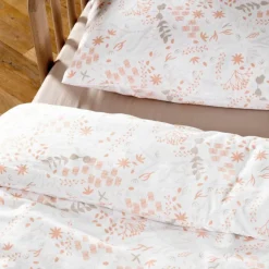 Housse de couette en coton bio Yukari Peach (75 x 120 cm)|Kadolis Best