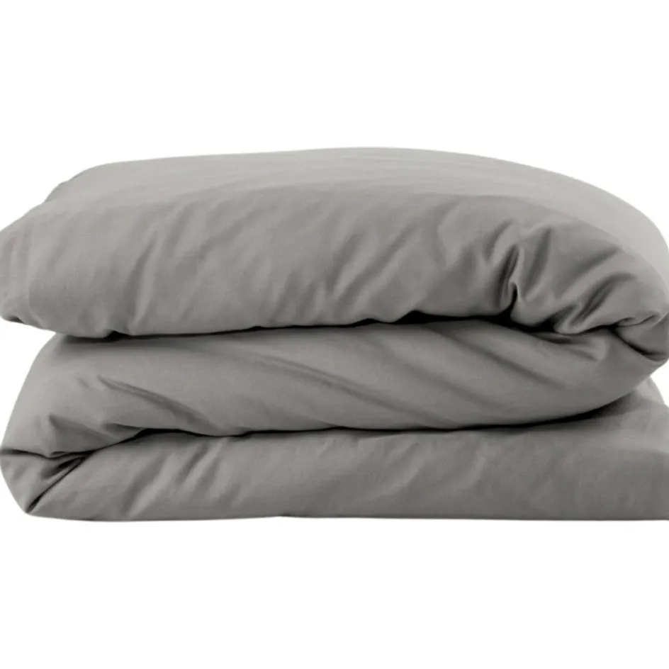 Hot Kadolis Housse de couette pur coton Gris tourterelle (100 x 140 cm)