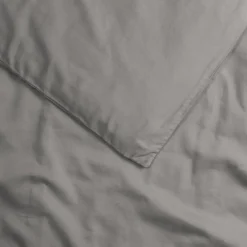 Hot Kadolis Housse de couette pur coton Gris tourterelle (100 x 140 cm)