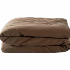 Hot Kadolis Housse de couette Satin Brun (75 x 120 cm)