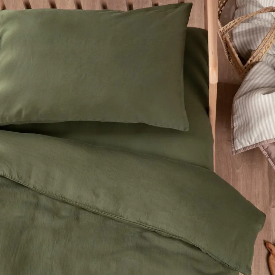 Housse de couette Satin Cyprès (75 x 120 cm)|Kadolis Sale