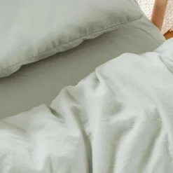 Housse de couette satin de coton bio Tilleul (100 x 140 cm)|Kadolis Hot