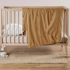 Housse de couette satin de coton bio Ambre (100 x 140 cm)|Kadolis