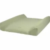 Nobodinoz Housse de matelas à langer en coton Wabi-Sabi Green matcha