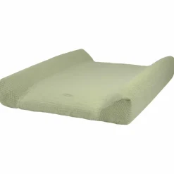 Nobodinoz Housse de matelas à langer en coton Wabi-Sabi Green matcha