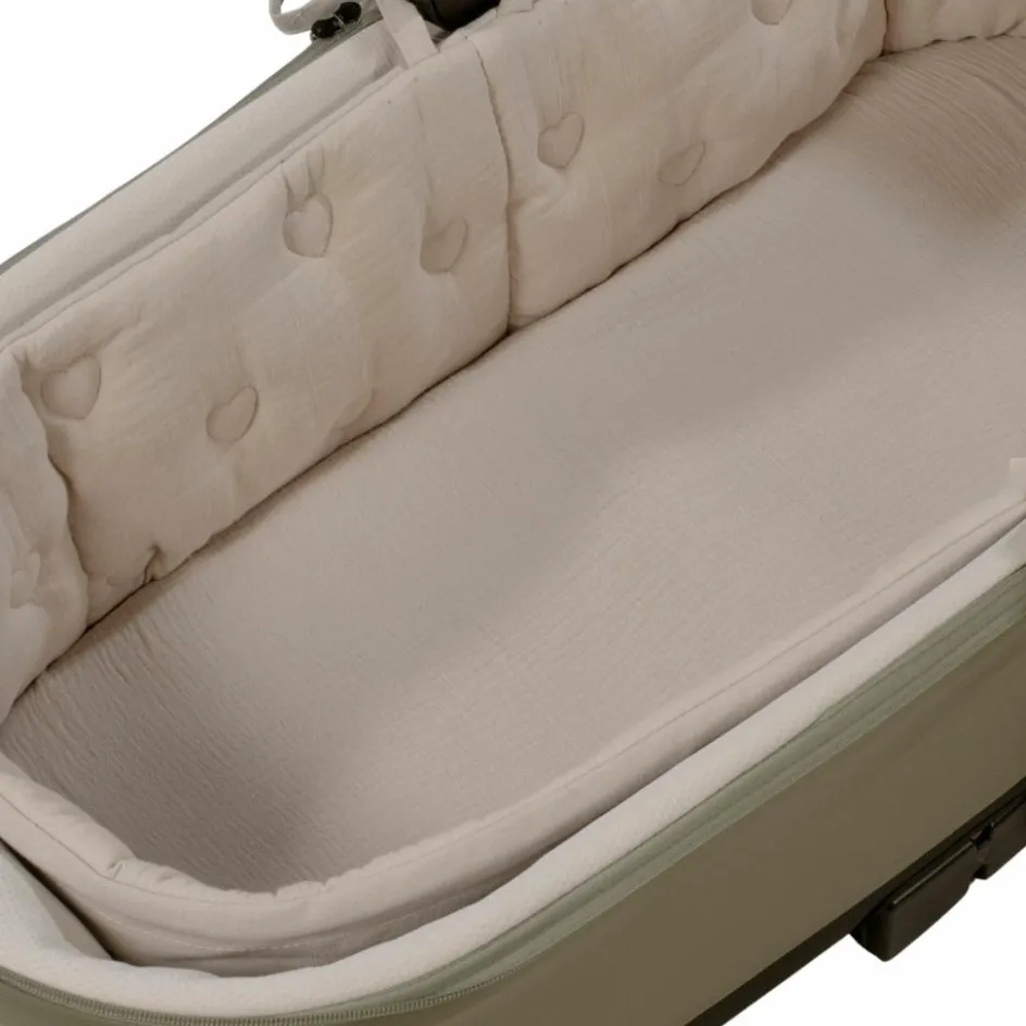 Housse de nacelle avec tiges + Drap-housse pour nacelle Sintra Beige|Walking Mum Discount