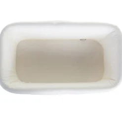 Housse pour berceau en rotin rectangulaire écru|Childhome New