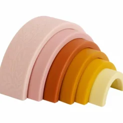 Best A Little Lovely Company Jeu à empiler arc en ciel rose