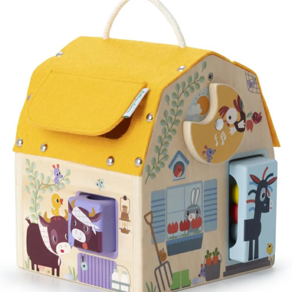Jeu d'activités en bois Maison sonore à formes|Lilliputiens