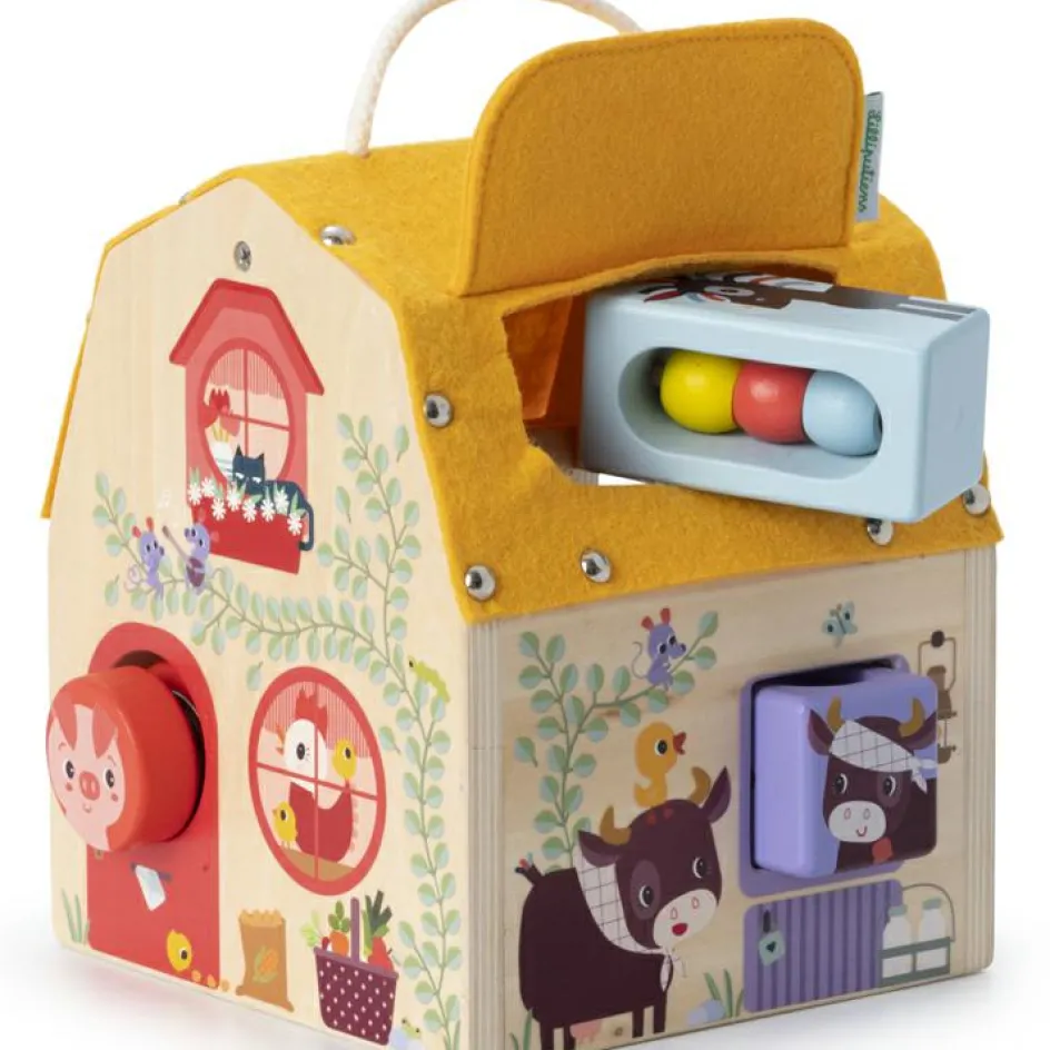 Jeu d'activités en bois Maison sonore à formes|Lilliputiens
