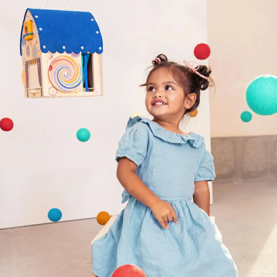 Best Lilliputiens Jeu d'activités en bois Maison découverte d'illusions optiques