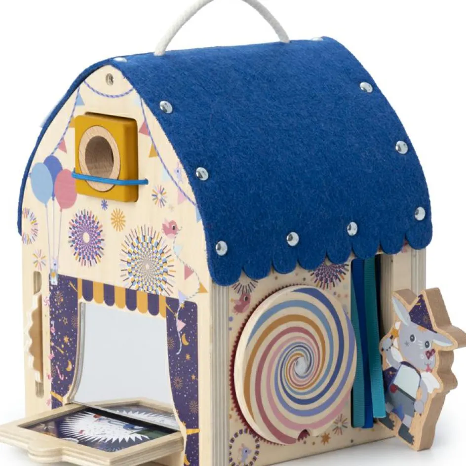 Best Lilliputiens Jeu d'activités en bois Maison découverte d'illusions optiques