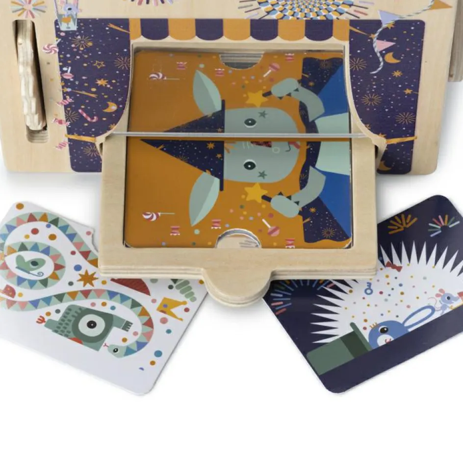 Best Lilliputiens Jeu d'activités en bois Maison découverte d'illusions optiques