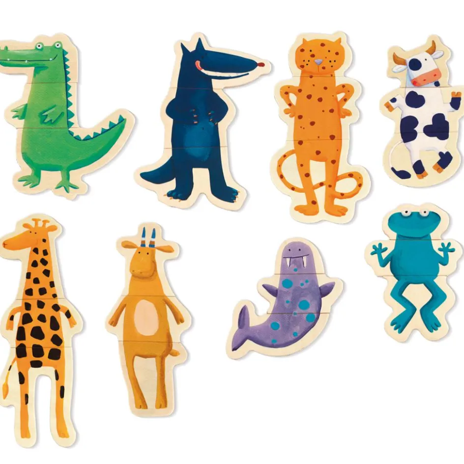 Sale Djeco Jeu d'association Crazy animaux magnétiques (24 pièces)